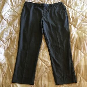 J. Hilburn Vitale Barberis Canonico 100% Fine Wool Men's Short Gray Dress Pants